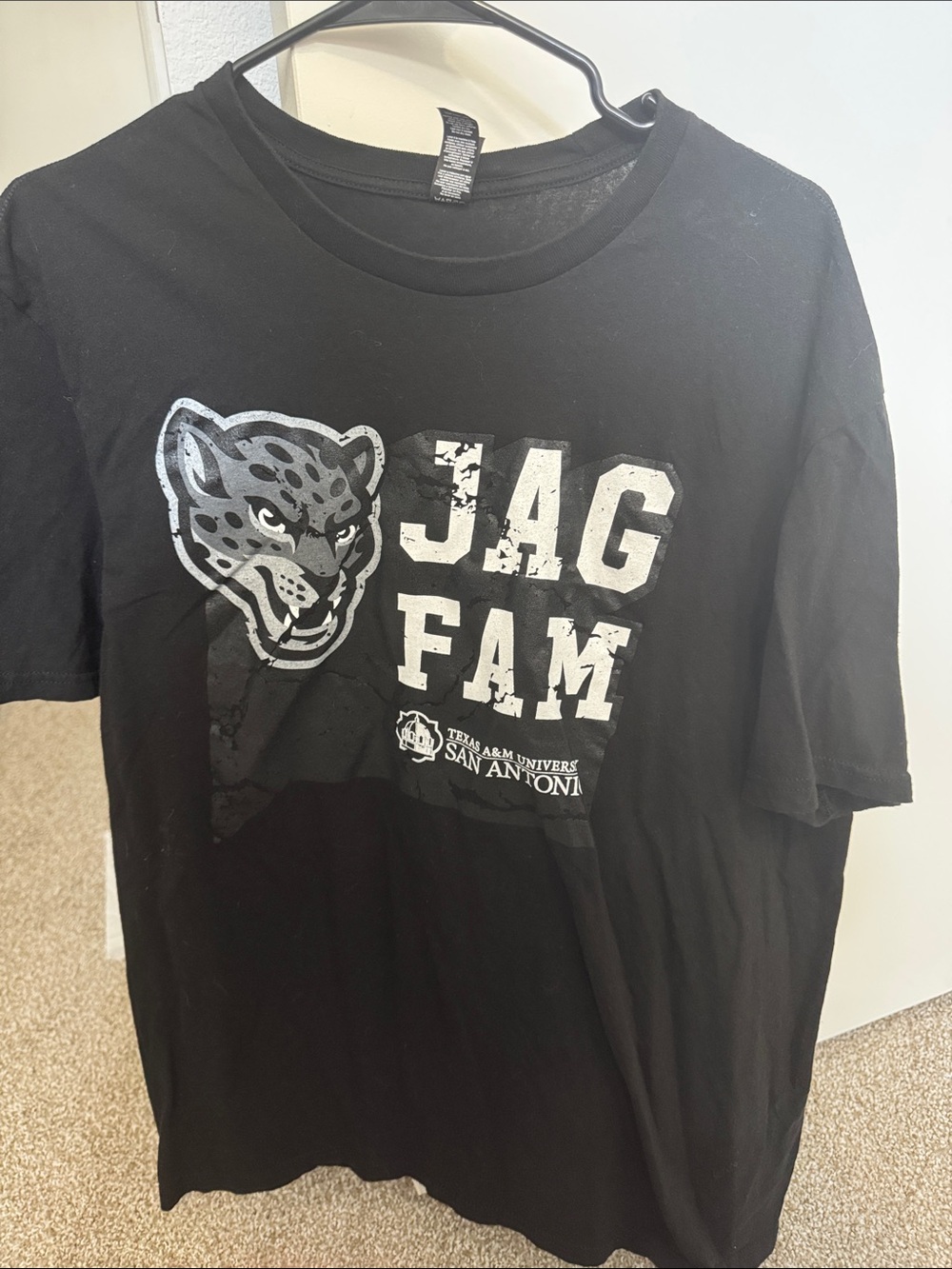 JAG FAM Black Graphic Tee - Jaguar Logo